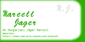 marcell jager business card