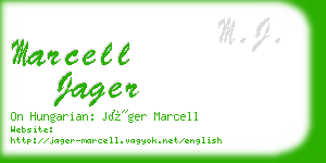 marcell jager business card